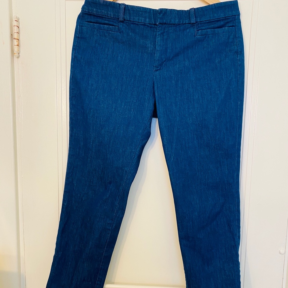 Banana Republic bright blue jeans
